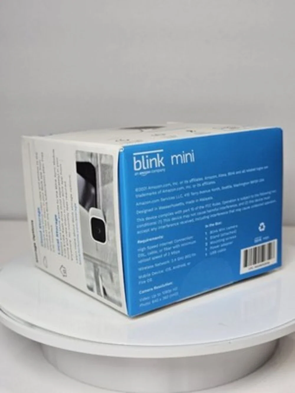 Blink Mini Indoor 1080p HD Smart Security Camera Wi-Fi Alexa BCM00300U New